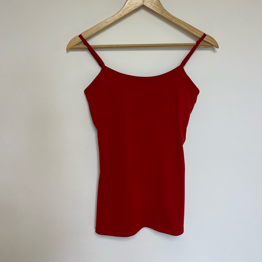 New York & Company Red Spaghetti-Strap Camisole